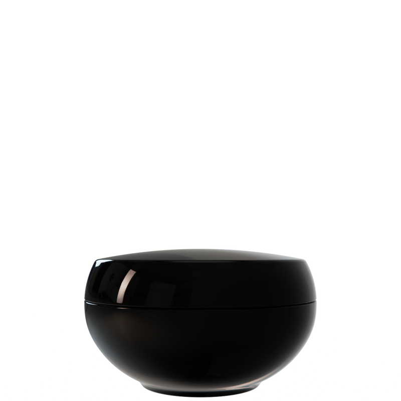 Ju 10 interchangeable cosmetic holder in black, front view