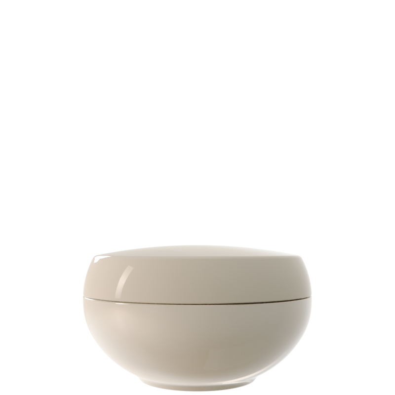 Ju 02 interchangeable cosmetic holder in warm grey, front view