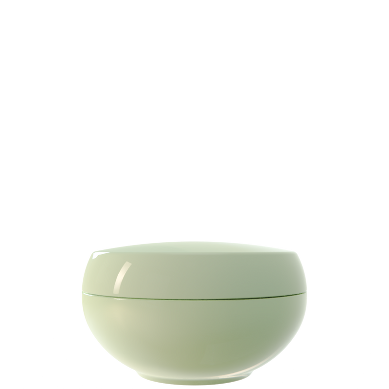 Ju 06 interchangeable cosmetic holder in sage green, front view