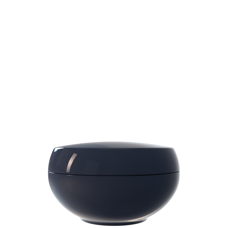 Ju 09 interchangeable cosmetic holder in midnight navy, front view