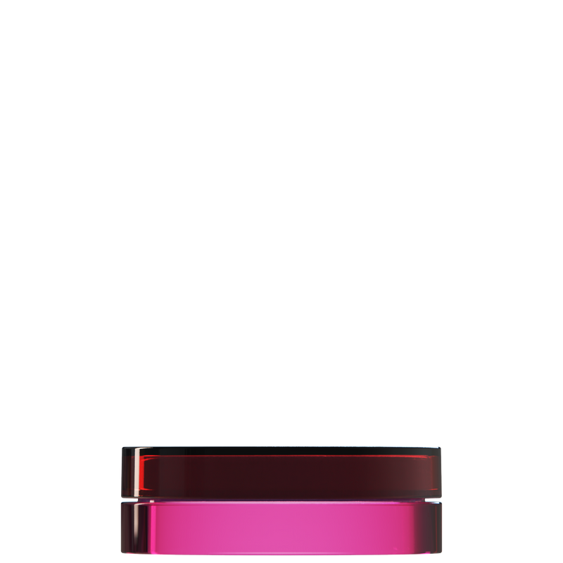 Sai 11 interchangeable cosmetic holder, dark burgundy cap with a magenta body, front view