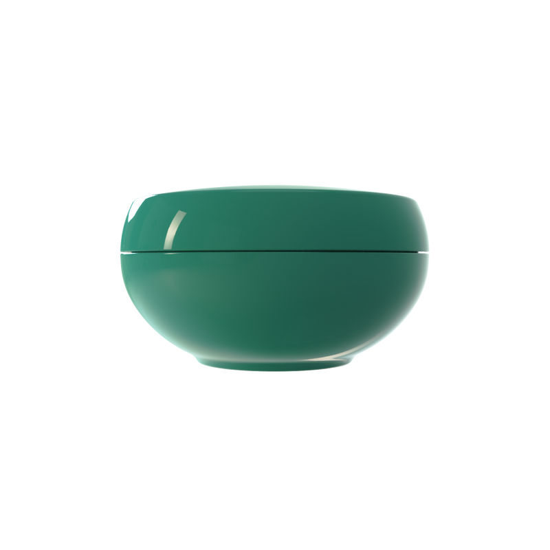 Ju 07 interchangeable cosmetic holder in deep teal, front view