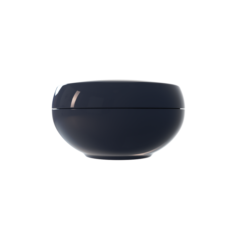 Ju 09 interchangeable cosmetic holder in midnight navy, front view