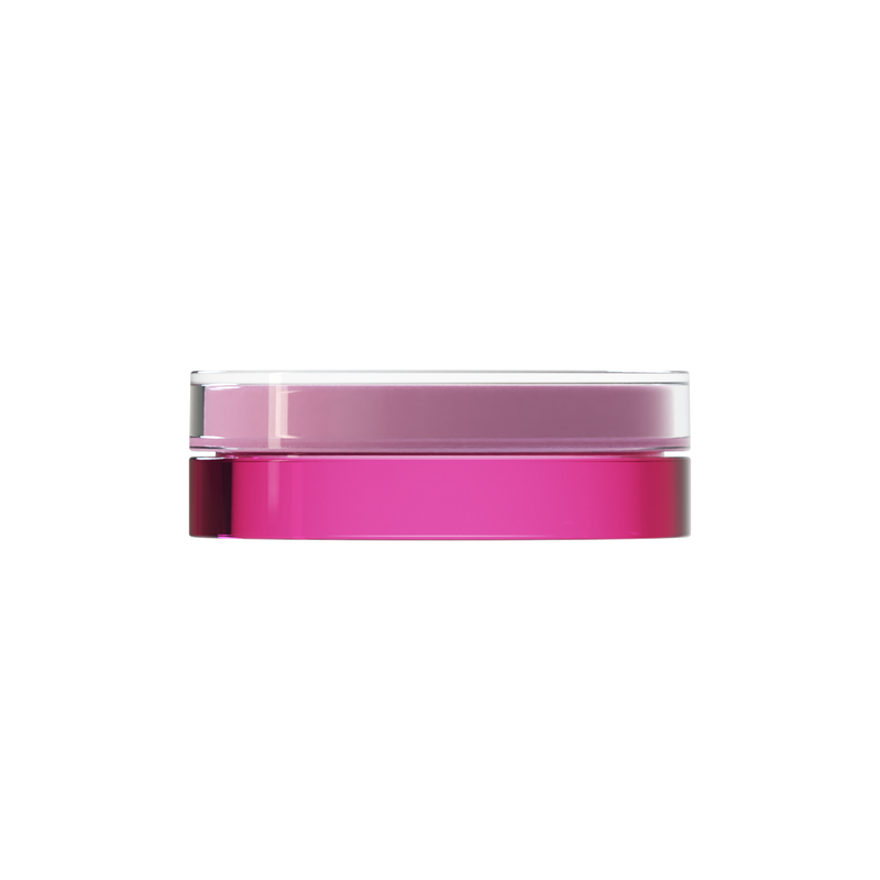 Sai 49 interchangeable cosmetic holder, rose cap with a magenta body, front view