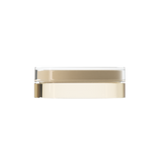 Sai 02 interchangeable cosmetic holder in size S, taupe cap with an ivory body