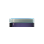 Sai 42 interchangeable cosmetic holder in size S, blue cap with a violet body
